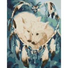 Алмазная мозаика "Настоящая преданность" 40х50см