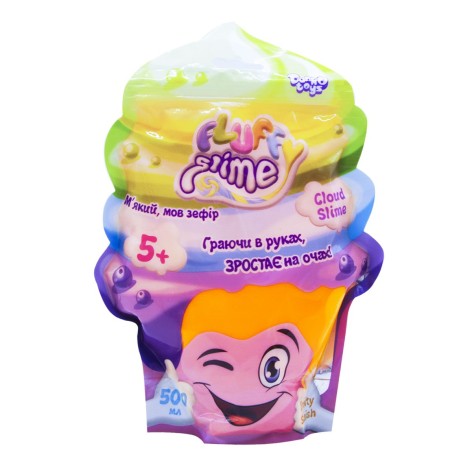 Слайм Fluffy Slime укр 500 г помаранчевий