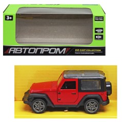 Машинка металлическая "Автопром: Джип Wrangler", красный