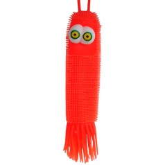 Игрушка антистресс Кальмар ежик, со светом, оранжевый