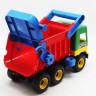 Самосвал Middle truck, зеленый+красный