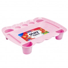Игровой столик для песка и пластилина (розовый)
