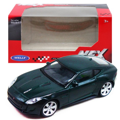 Машина металл 1:43 JAGUAR F-TYPE COUPE зеленая