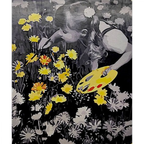 Картина по номерам "Палитра цветов" 40*50