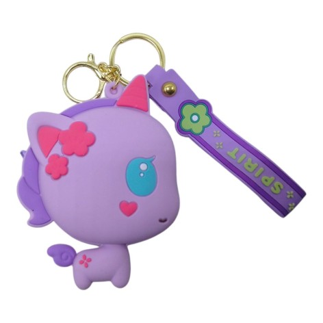 Гаманець-монетниця силіконова Единоріг бузковий