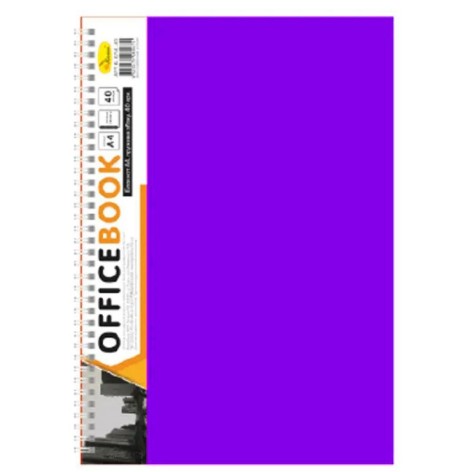 Блокнот "Office Book" A4, 40 аркушів (фіолетовий)