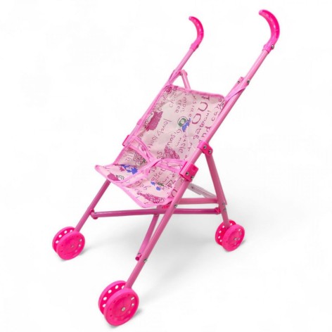 Коляска-тростина для ляльок (РОЖЕВА)