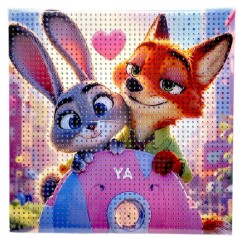 Алмазна мозаїка "Зоотропія" 20x20см (ВИД 2)