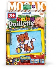 Картина-мозаика из пайеток "Baby Paillette: Котёнок"