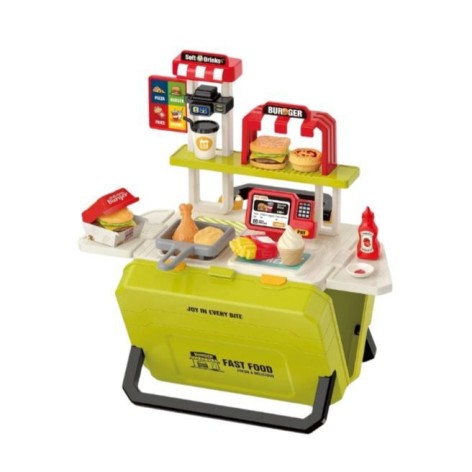 Кафе-фаст фуд, аксессуаров 36шт (зеленый)