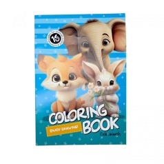 Раскраска, 210х297 мм, (ГОЛУБАЯ CUTE ANIMALS)
