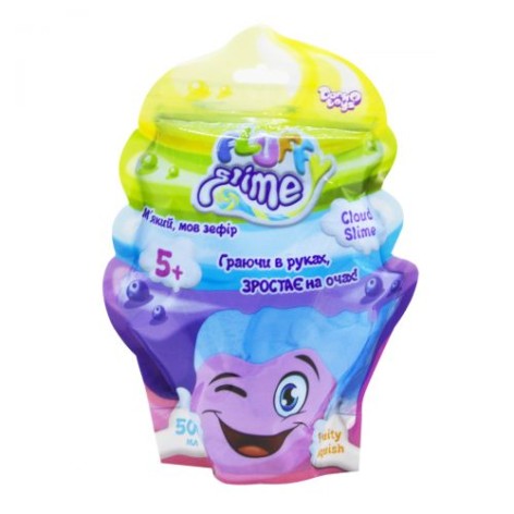 Слайм  Fluffy Slime укр 500 г синий