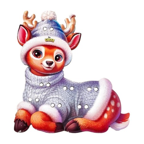 Деревянная игрушка-шнуровка "Олененок"