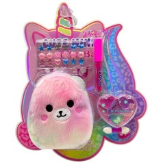 Косметика (блиск для губ, стильна іграшка-брелок-гаманець, тіні слюда)