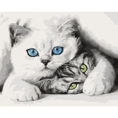 Картина по номерам "Котята" ★★★★
