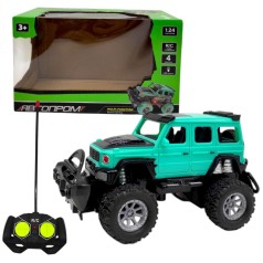 Машина на радіокеруванні "ДЖИП" (БІРЮЗОВИЙ)