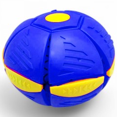 Мяч-трансформер, со светом "Flat Ball Disc: Мячик-фризби", синий