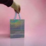 Пакет блискучий 23,5 х 8,5 х 18 см червоний