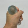 Сквиш антистресс "Капля воды с фигурными блестками" 7cm (ГОЛУБОЙ)