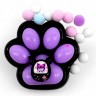 Лапка-антистрес аніме "Куромі (Kuromi)", 7 см, таба, чорна з LED світінням