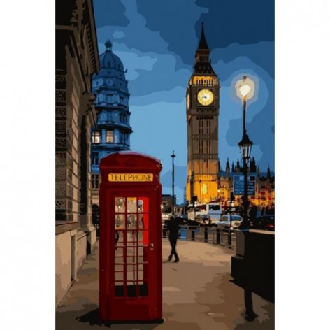 Картина по номерам "Вечерний Лондон 2" ★★★★
