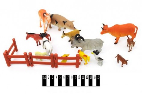 Набор домашних животных (15 фигурок)