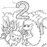 Дитячий набір для розпису "Цифра 2" 25*25