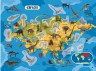 Книга: Атлас динозавров с многоразовыми наклейками, укр