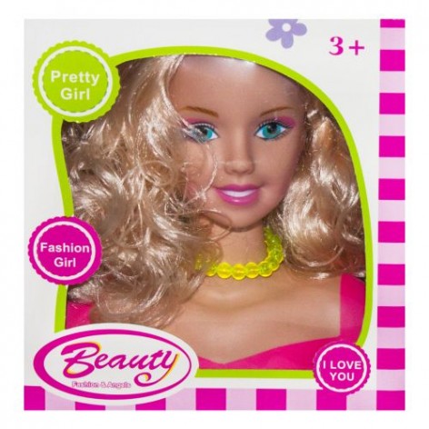 Лялька-манекен для зачісок "Beauty", рожева (вигляд 2)