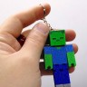 3D Брелоки MINECRAFT / МАЙНКРАФТ ZOMBIE / ЗОМБи KEYCHAIN, 3D печать