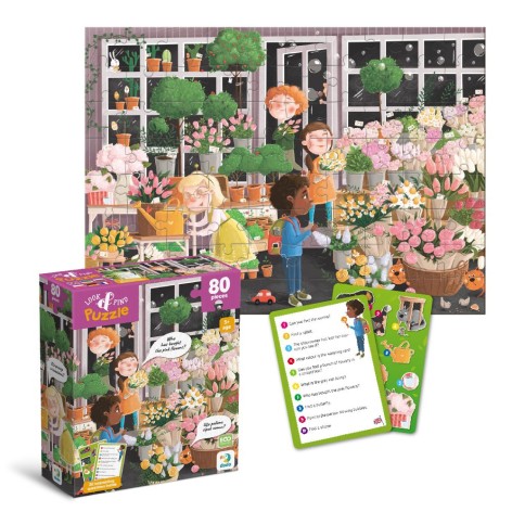 Пазл "Look and Find/Ищи и находи. Цветущая весна" 80 ел