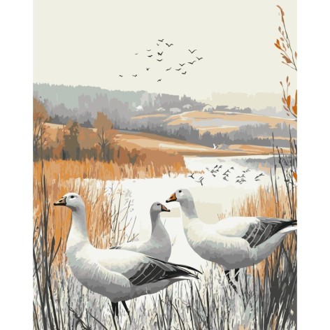 Картина по номерам "Осенние тени" 40х50 см