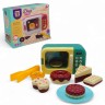 Игрушка на батарейках Микроволновка с продуктами, зеленая