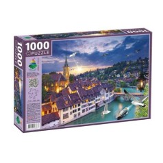 Пазли 1000 "Берн.Швейцарія. Схід і захід сонця"