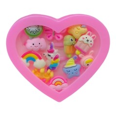 Набір дитячих колечок "Сердечко" 40-975-8