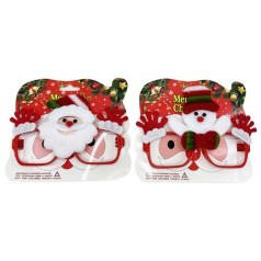 Очки новогодние "Санта, Снеговик" (микс)