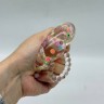 Сквиш антистресс "Сумочка прозрачная с фруктами" 7cm (розовый)