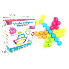 Развивающая игрушка "Circular Intelligence Block" 74 детали