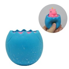 Игрушка-антистресс "Единорог в яйце" (голубой)