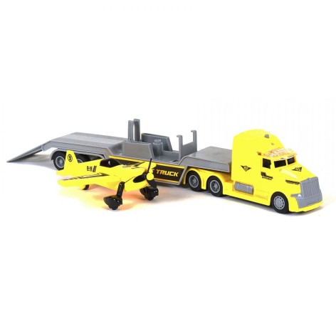 Вантажівка (трейлер) зі звуком і світлом (жовтий)
