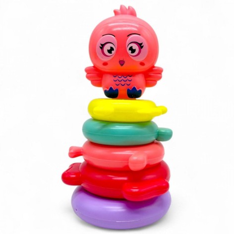 Пирамидка "Птичка", высота 21 см, в сетке