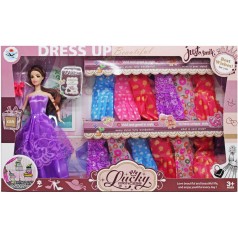 Кукла с гардеробом "Lucky Princess" (в фиолетовом)