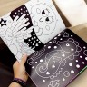 Книжка-раскраска "Neon Stickers book: Девичье королевство"