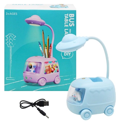 Дитяча настільна лампа portable lamp блакитна