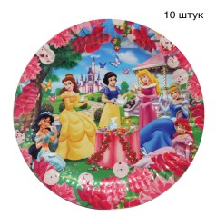 Одноразовые тарелки "Принцессы Дисней" (10 шт)