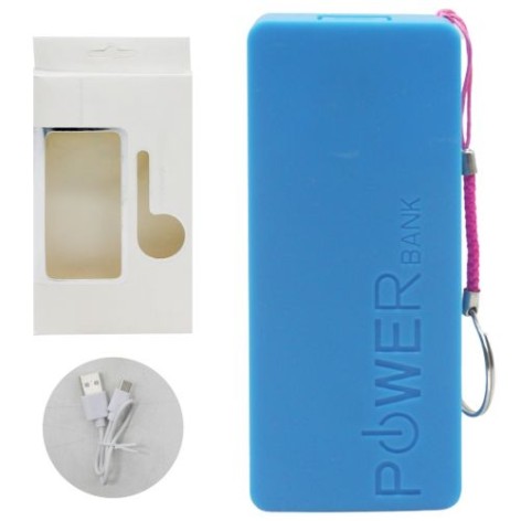 Power bank брелок 5600 mAh, синій