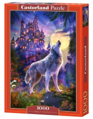 Пазлы "Волк на фоне сказочного замка", 1000 элементов