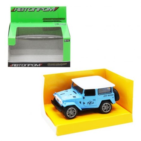 Машинка "Jeep Wrangler old" из серии "Автопром" (голубой)