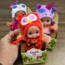 Кукла-пупс в шапочке (высота – 13 см) оранжевый