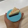Игрушка на батарейках Микроволновка с продуктами, бордо